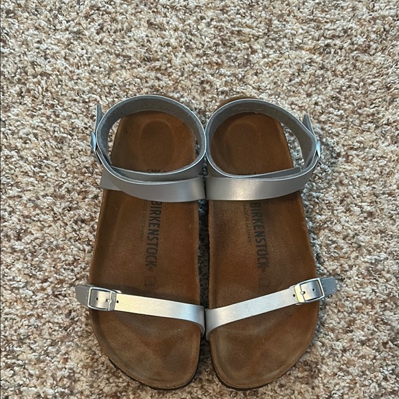 Birkenstock Shoes - Birkenstock Silver Sandals